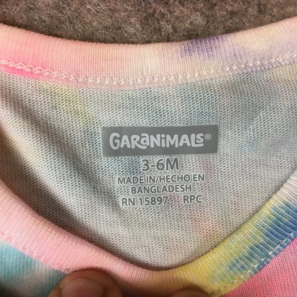 Garanimals One Piece Bodysuit 3 6 Months Baby Girl Short Sleeve Styled by Mom - Picture 5 of 9